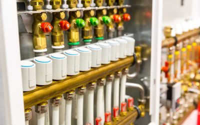Heating floor system collector